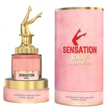 АРАБСКИ ПАРФЮМ SENSATION LADY 100 МЛ /РОЗОВА КУТИЯ/