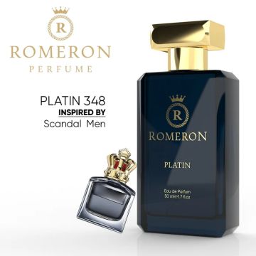 ROMERON ФРЕНСКИ МЪЖКИ ПАРФЮМ PLATIN 348 /50 МЛ /ЧЕРНА КУТИЯ/
