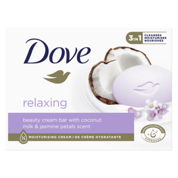 ДАВ СУХ САПУН С КОКОСОВО МЛЯКО И ЖАСМИН 90 ГР /ЛИЛАВ/