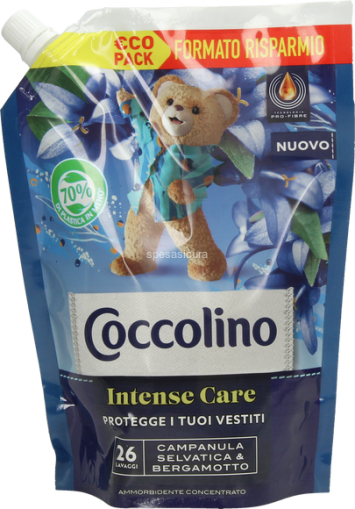 КОКОЛИНО ОМЕКОТИТЕЛ БЕРГАМОНТ И СИНИ КАМБАНКИ ЕКО ПАК 600 МЛ 26 ПР /ТЪМНО СИН/