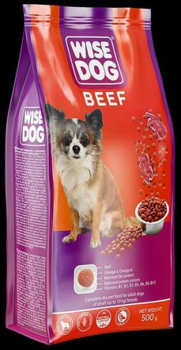 КУЧЕШКА ХРАНА УИЗЕ ДОГ ЗА МАЛКИ ПОРОДИ С ТЕЛЕШКО 400 ГР