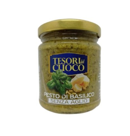ПЕСТО ТЕЗОРИ С ПАРМЕЗАН И БОСИЛЕК БЕЗ ЧЕСЪН 185 ГР