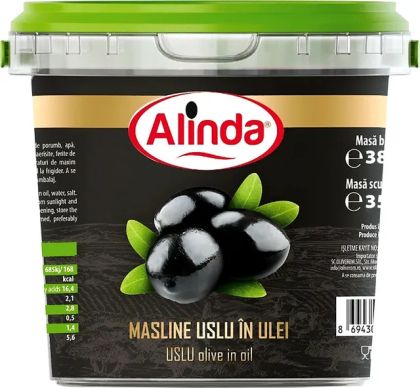 АЛИНДА ЧЕРНИ МАСЛИНИ 350 ГР