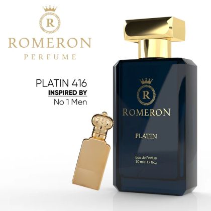 ROMERON ФРЕНСКИ МЪЖКИ ПАРФЮМ PLATIN 416 /50 МЛ /ЧЕРНА КУТИЯ/