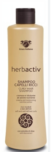ЛИНЕА ИТАЛИАНА ХЕРБААКТИВ ПРОФЕСИОНАЛЕН ШАМПОАН С UV ЗАЩИТА ЗА КЪДРАВА СУХА И УВРЕДЕНА КОСА 500 МЛ 