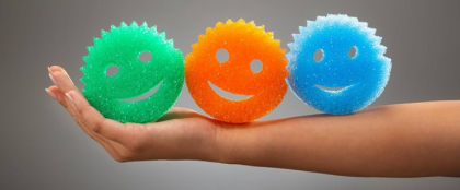 СКРЪБИ ПОЧИСТВАЩА ГЪБА  3 БР /УСМИВКА/