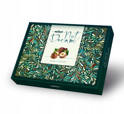 МАГНАТ ШОКОЛАДОВИ БОНБОНИ С ЛЕШНИКОВ КРЕМ 145 ГР / ЗЕЛЕНА КУТИЯ / 
