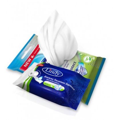 ЛИНДИ ВЛАЖНА ТОАЛЕТНА ХАРТИЯ 42 БР