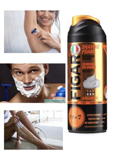 ФИГАРО ПЯНА ЗА БРЪСНЕНЕ С АРГАН 400 МЛ /КАФЯВА/