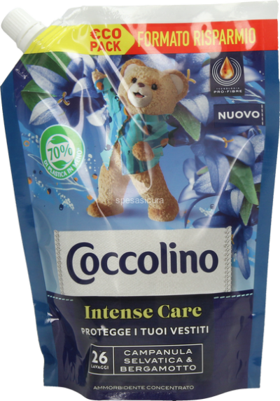 КОКОЛИНО ОМЕКОТИТЕЛ БЕРГАМОНТ И СИНИ КАМБАНКИ ЕКО ПАК 600 МЛ 26 ПР /ТЪМНО СИН/