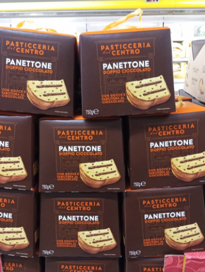 ПАНЕТОН ПАСТИЧЕРИА ДЕЛ ЧЕНТРО С ТЕЧЕН ШОКОЛАД И КАПКИ ШОКОЛАД 750 ГР
