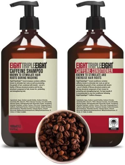 ТРИПЪЛ ЕЙТ КОФЕИНОВ ШАМПОАН И БАЛСАМ СЕТ 2 Х 1000 МЛ