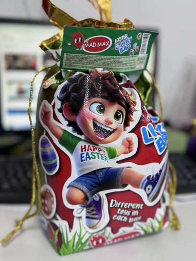 МАД МАКС ВЕЛИКДЕНСКА ТОРБА С ИГРАЧКИ ЗА МОМЧЕ /ЗЕЛЕНА/