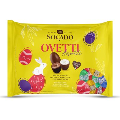 ШОКОЛАДОВИ БОНБОНИ СОКАДО ЯЙЦА АСОРТИ 500 ГР