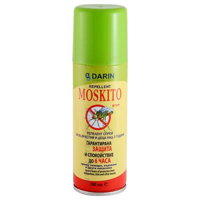 ДАРИН СПРЕЙ ПРОТИВ  КОМАРИ И КЪРЛЕЖИ 100 МЛ / ЗЕЛЕН/ 