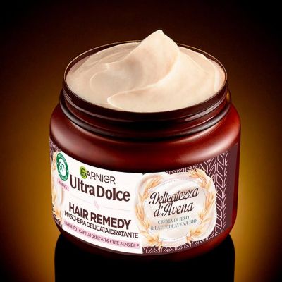 ГАРНИЕР ДЕЛИКАТНА МАСКА ЗА КОСА И ЧУВСТВИТЕЛЕН СКАЛП С ОВЕС 340 МЛ / РОЗОВА / 