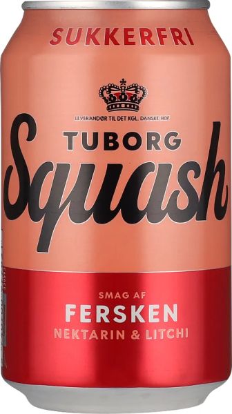 КЕН ТУБОРГ СКУАШ БЕЗАЛКОХАЛНА НАПИТКА С НЕКТАРИНИ И ЛИЧИ 330 МЛ