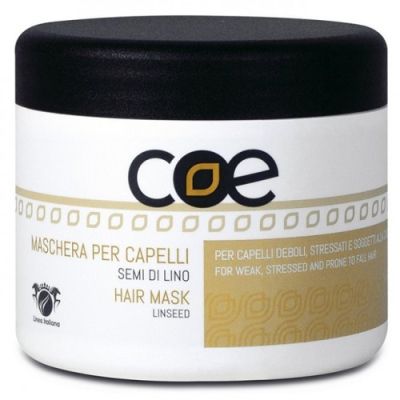ЛИНЕА ИТАЛИАНА ПРОФЕСИОНАЛНА МАСКА ЗА ИЗТОЩЕНА КОСА С ЛЕНЕНО СЕМЕ 500 МЛ /КАФЯВА/