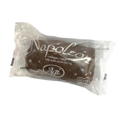 СЛАДКИШ НАПОЛЕОН С ВАНИЛИЯ И ШОКОЛАДОВО ПОКРИТИЕ 90 ГР