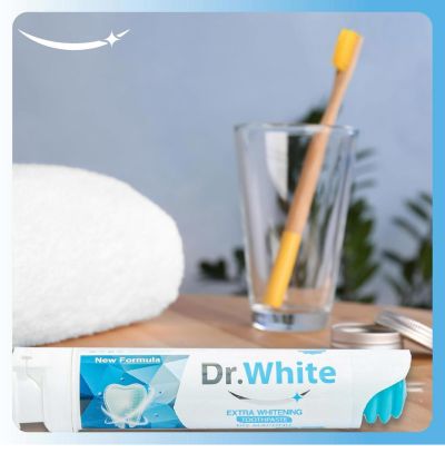 Д-Р УАЙТ ЕКСТРА УАЙТЪНИНГ СУПЕР ИЗБЕЛВАЩА ПАСТА ЗА ЗЪБИ 100 МЛ ПОМПА /СИНЯ/