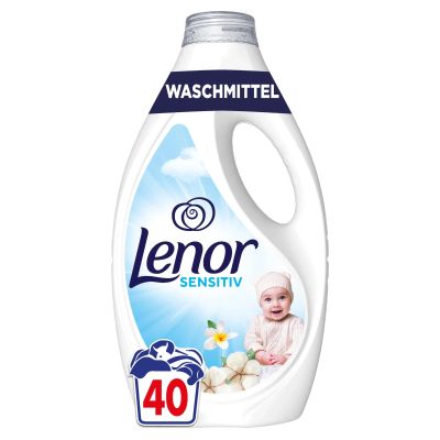 ЛЕНОР СЕНСИТИВ ТЕЧЕН ГЕЛ ЗА БЕБЕШКИ ДРЕХИ 1800 МЛ 40 П