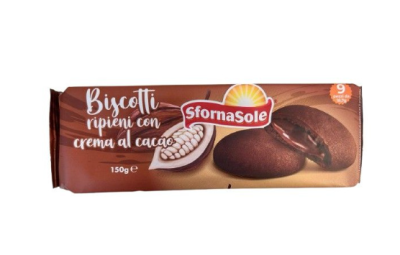 БИСКВИТИ ТУТКИ СФОРНАСОЛЕ С КАКАОВ КРЕМ 150 ГР