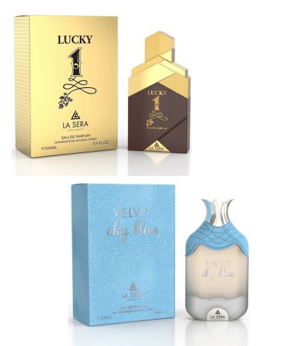 ПРОМО СЕТ ПАРФЮМИ -  LUCKY 1 И VELVET SKY BLU 2 Х 100 МЛ