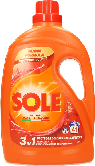 СОЛЕ ТЕЧЕН ГЕЛ ЗА ЦВЕТНО ПРАНЕ 41 П / ЧЕРВЕН / 