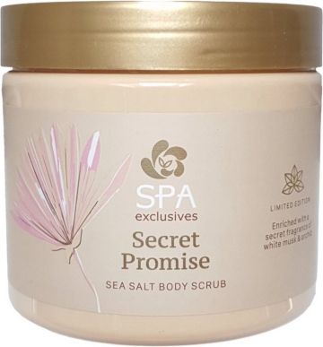 СПА ЕКСКЛУЗИВ ЕКСФОЛИРАЩ СКРАБ ЗА ТЯЛО БЯЛ МУСКУС И ОРХИДЕЯ 500 ГР / ЗЛАТНО/ 