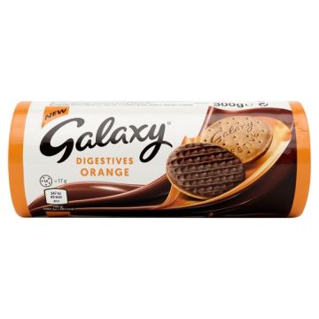 ХРАНОСМИЛАТЕЛНИ БИСКВИТИ ГАЛАКСИ С МЛЕЧЕН ШОКОЛАД И ПОРТОКАЛОВ ВКУС 300 ГР