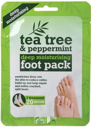 ЧАЕНО ДЪРВО И МЕНТА  ДЪЛБОКО ОВЛАЖНЯВАЩА ТЕРАПИЯ ЗА ХОДИЛА 1 ЧИФТ