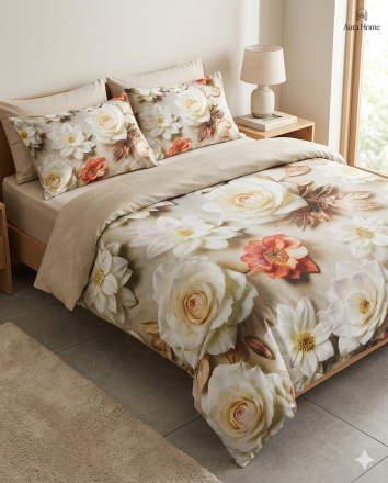 ЛУКСОЗЕН СПАЛЕН КОМПЛЕКТ 5 Д ЦВЕТНА ГРАДИНА 3 ЧАСТИ 