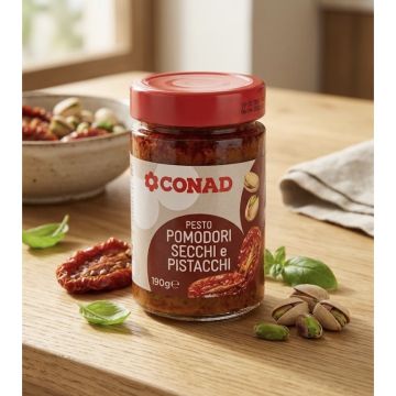 ПЕСТО КОНАД СЪС СУШЕНИ ДОМАТИ И ШАМ ФЪСТЪК 190 ГР