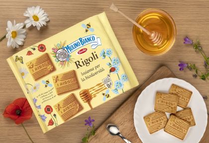 БИСКВИТИ МУЛИНО БЯНКО РИГОЛИ С МЕД 800 ГР 