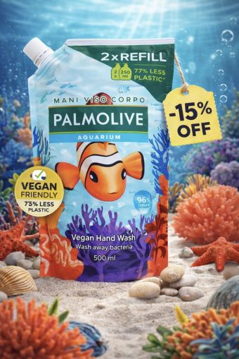 ПАЛМОЛИВ АКВАРИУМ ТЕЧЕН САПУН ПЪЛНИТЕЛ 500 МЛ 