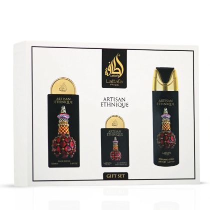 АРАБСКИ УНИСЕКС GIFT SET ARTISAN ETHNIQUE 100 МЛ + EDP 20 МЛ + PERFUMED SPRAY 200 МЛ