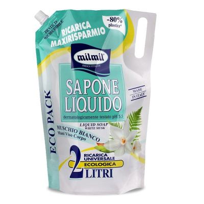 МИЛ МИЛ ТЕЧЕН САПУН С БЯЛ МУСКУС ЕКО ПЛИК 2000 МЛ