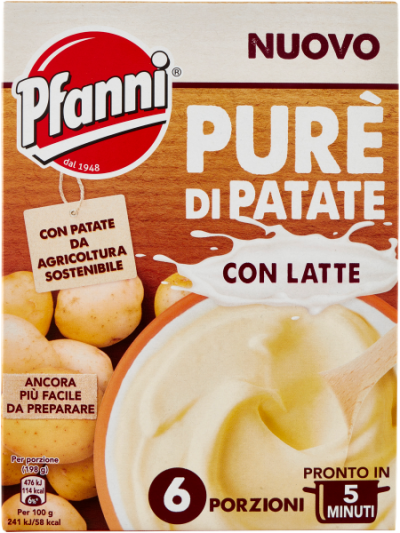ПФАНИ КАРТОФЕНО ПЮРЕ С МЛЯКО БЕЗ ГЛУТЕН ЗА 12 ПОРЦИИ