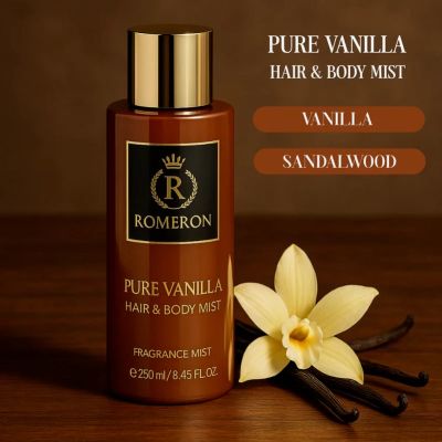 ROMERON ФРЕНСКИ СПРЕЙ ЗА КОСА И ТЯЛО PURE VANILLA 250 МЛ