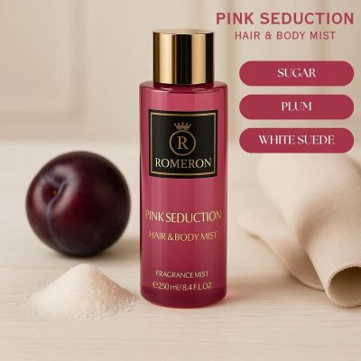 ROMERON ФРЕНСКИ СПРЕЙ ЗА КОСА И ТЯЛО PINK SEDUCTION 250 МЛ