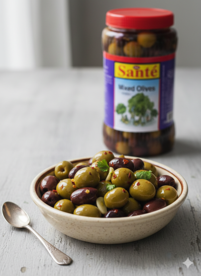 САНТЕ МАСЛИНИ АСОРТИ БЕЗ КОСТИЛКА 800 ГР