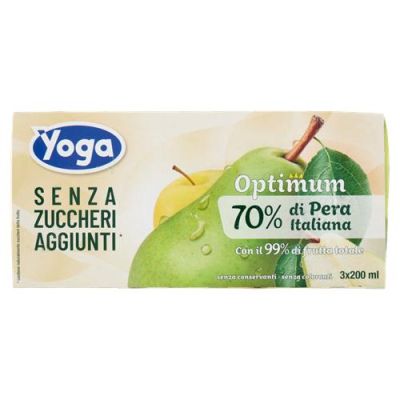 СОК ЙОГА КРУША БЕЗ ДОБАВЕНА ЗАХАР 3 Х 200 МЛ