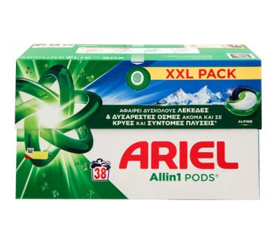 АРИЕЛ ДОЗИ ЗА УНИВЕРСАЛНО ПРАНЕ АЛПИЙХСКА ПРОХЛАДА 38 БР