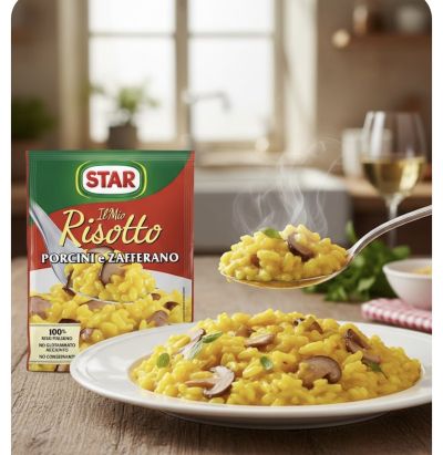 РИЗОТО  СТАР С ГЪБИ И ШАФРАН 2 ПОРЦИИ 175 ГР