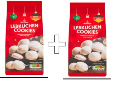 1+1 МОРИСОНС НЕМСКИ МЕДЕНКИ С ГЛАЗУРА ОТ АЙСИНГ 200 ГР