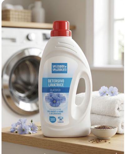 СПЛЕНДИДИ ТЕЧЕН ГЕЛ ЗА УНИВЕРСАЛНО ПРАНЕ СИНИ ЦВЕТЯ 36 П 1850 МЛ