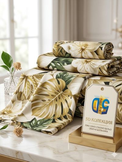 ЛУКСОЗЕН СПАЛЕН КОМПЛЕКТ 5 Д ЗЛАТНА БОТАНИКА 3 ЧАСТИ 