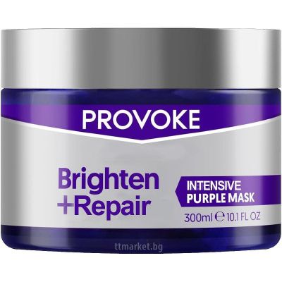 ПРОВОК БРАЙТ ЕНД ХИДРЕЙТ КЕРАТИНОВА ЛИЛАВА МАСКА ЗА КОСА  300 МЛ /ЛИЛАВА/