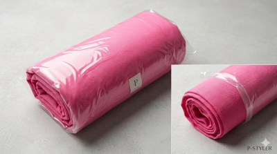 ЕДНОЦВЕТЕН ЧАРШАФ С ЛАСТИК БОМБОНЕНО РОЗОВО 220 Х 240