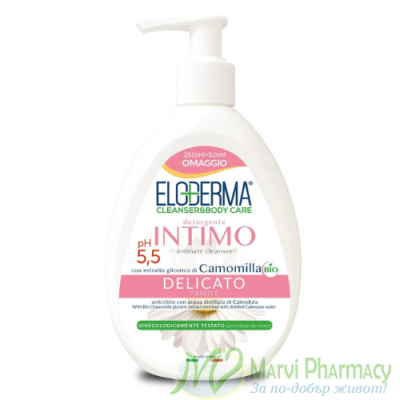 ЕЛОДЕРМА ДЕЛИКАТО ИНТИМЕН ДУШ ГЕЛ 300 МЛ /РОЗОВ/